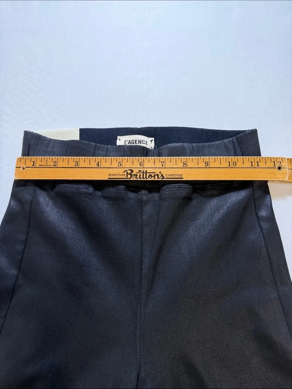 L’AGENCE Rochelle Coated High Waist Pull-On Skinny Jeans